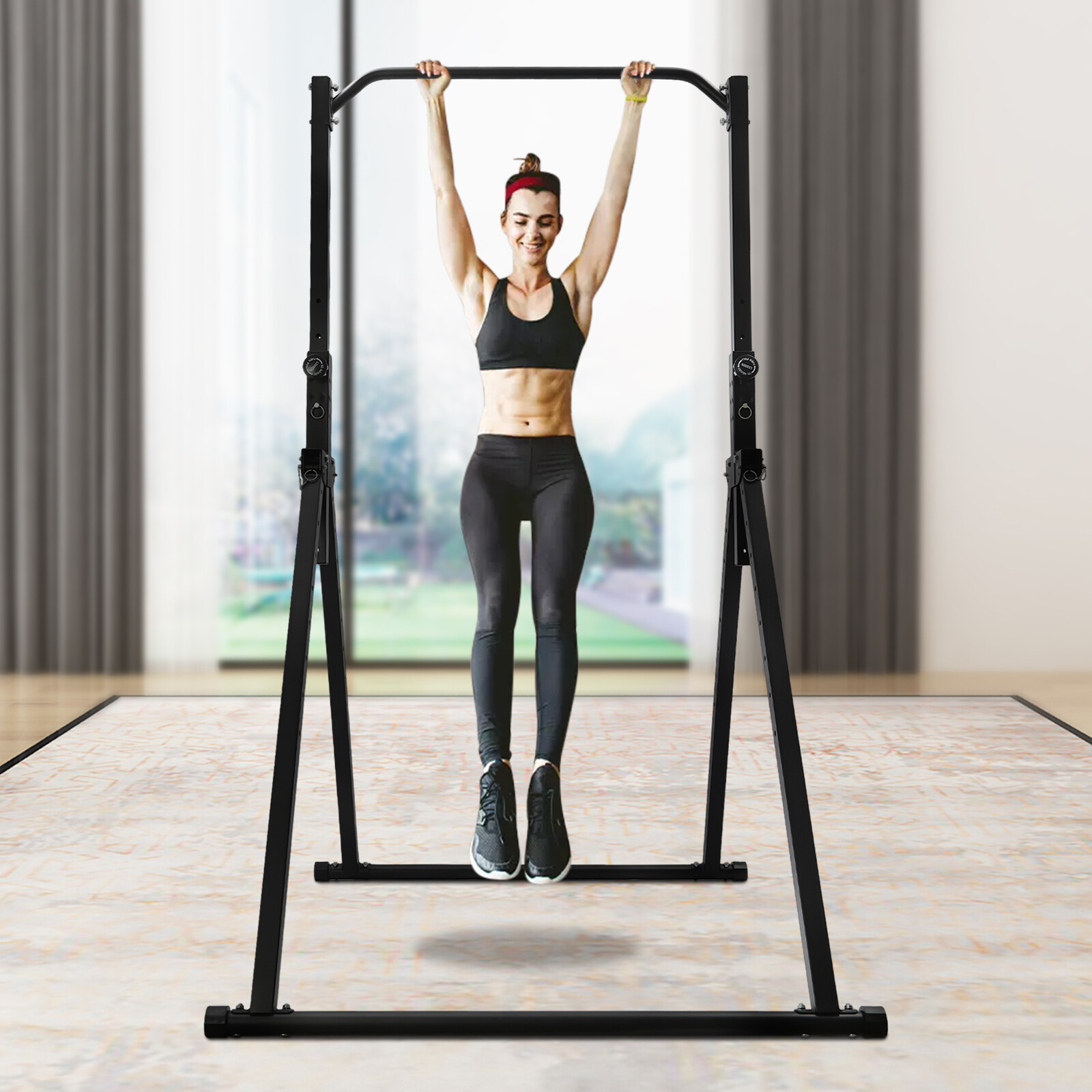 Pull Up Station Triangular Pull Up Bar Strength Training Device 200kg/440.92lbs