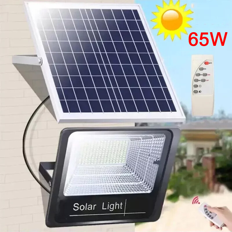 600W LED Solar Flood Lights Outdoor Street Light Dusk to Dawn Flood Wall Lamp US