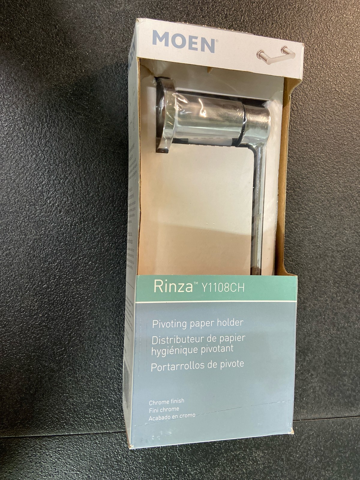 Moen Y1108Ch Rinza Pivoting Toilet Paper Holder - Chrome