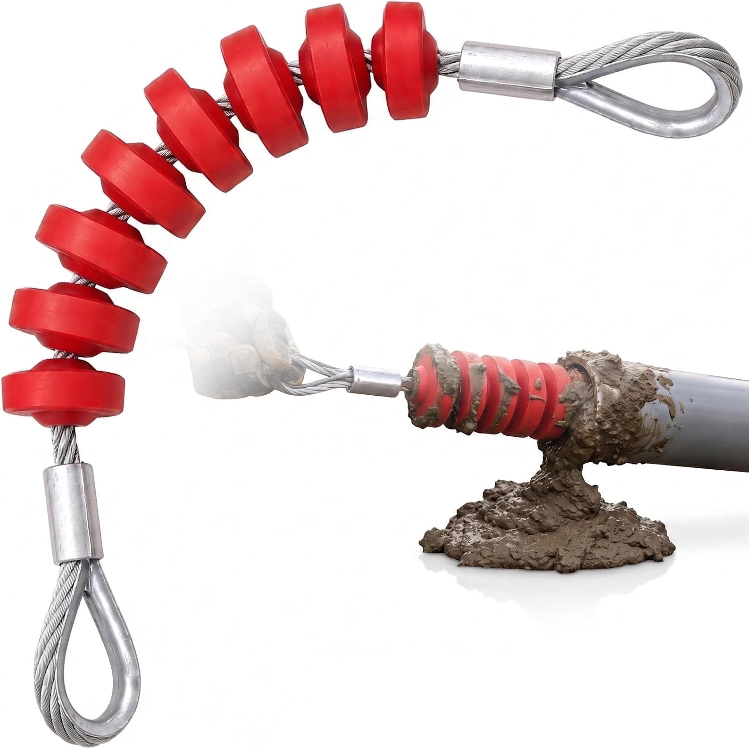 3-Inch Flexible Cable Conduit Mandrel / Puller, 6600LB Max Pulling Force
