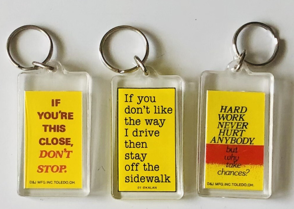 Funny Keychain Keyring (If You Don’t Like the Way I Drive Stay Off the Sidewalk)