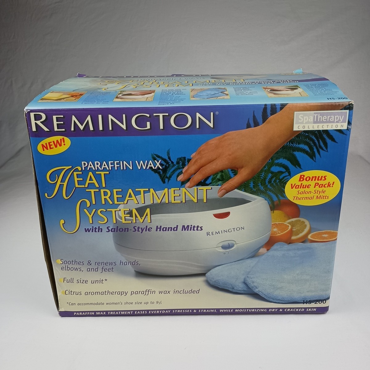 NEW Opened Box Remington Spa Therapy Collection Paraffin Spa w/Aromatherapy Wax