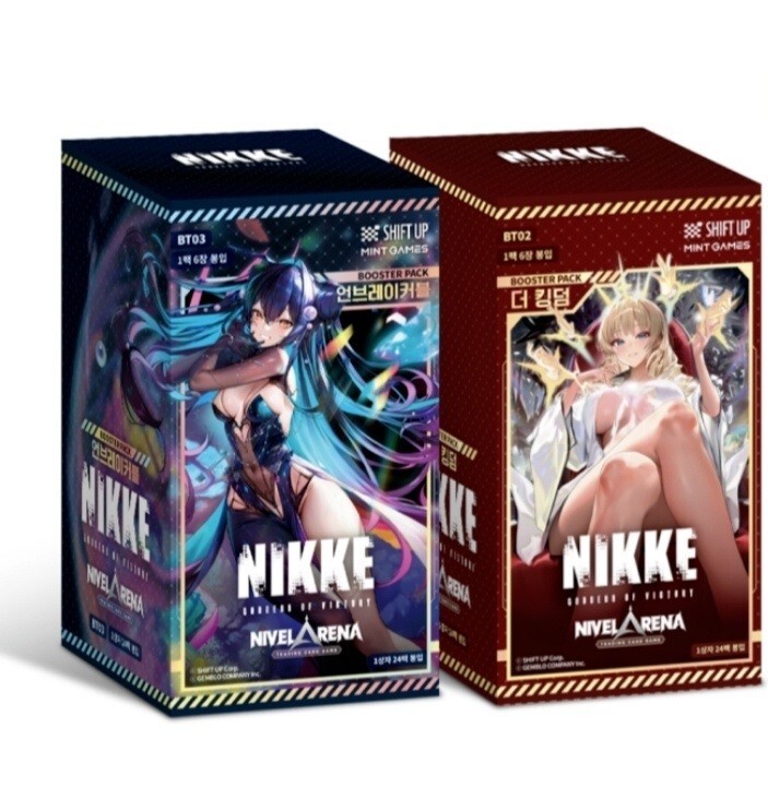Nikke Goddess Of Victory  Nivel ARENA BT02 BT03  24 Packs Box Korean