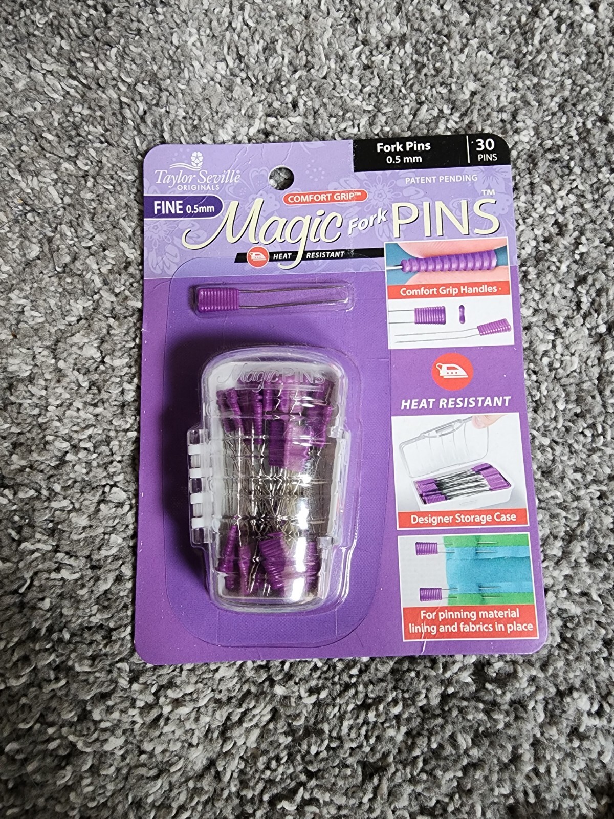 Taylor Seville Originals Comfort Grip Magic Pins MULTIPLE SIZES