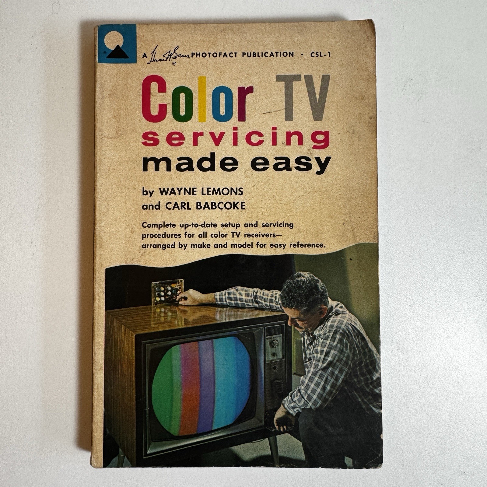 COLOR TV SERVICING MADE EASY By Wayne Lemons Sams Photofact Pub. 1966
