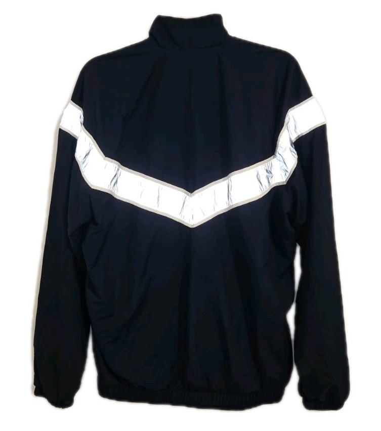 US Air Force Duro Textiles Jacket Mens Small Blue Reflective Full Zip Military