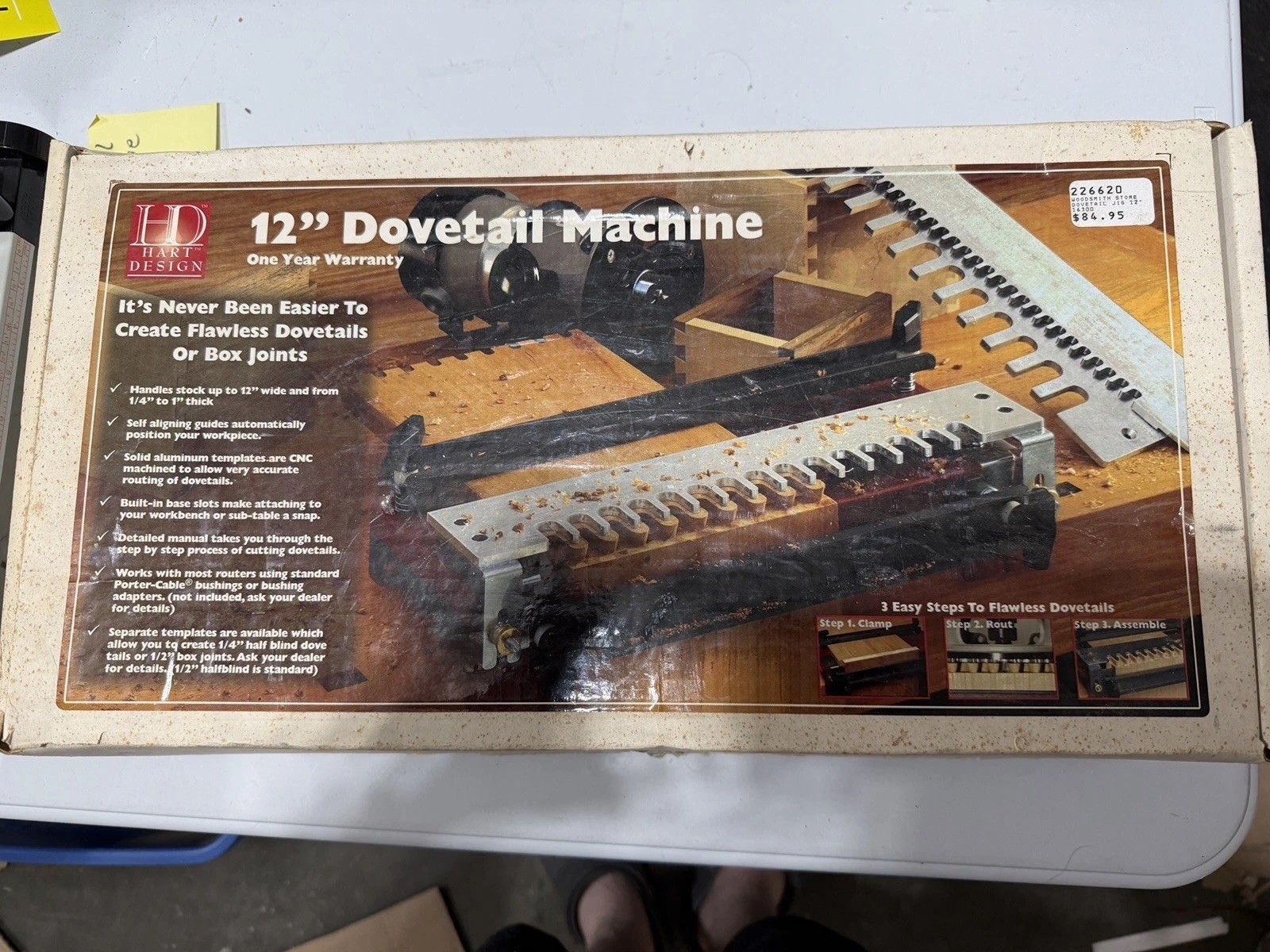 Hart Design 12” Dovetail Jig Model DOV w/ Box Manual USA Router Jig
