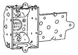 Steel City 802 S, Electrical Switch Box, Stl 10.5C Gngble S-Brk Nmcble, 1 PC