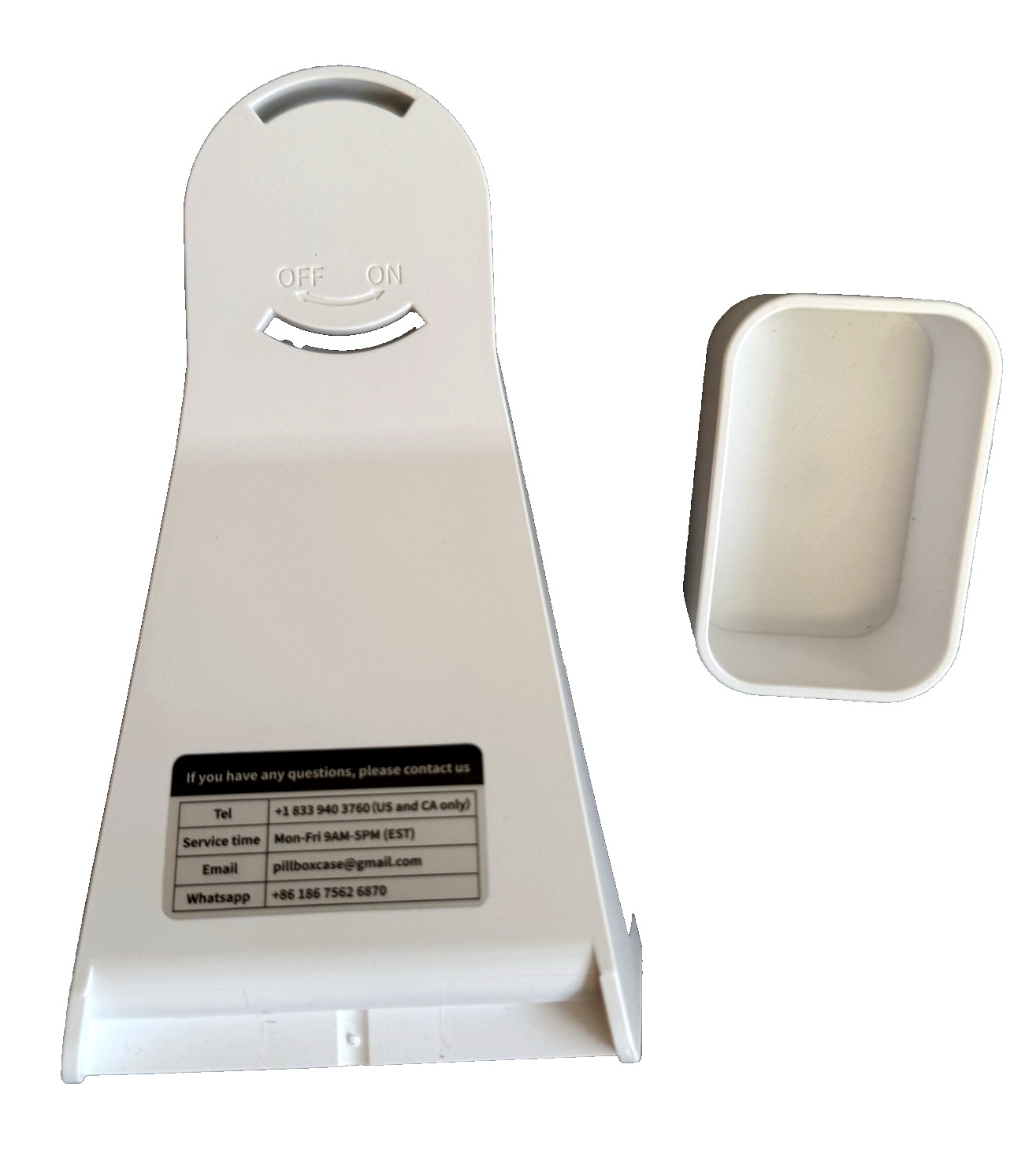 Daviky Desktop Pill Dispenser Daily Large Pull Box Organizer Wall Pointed 14 Day