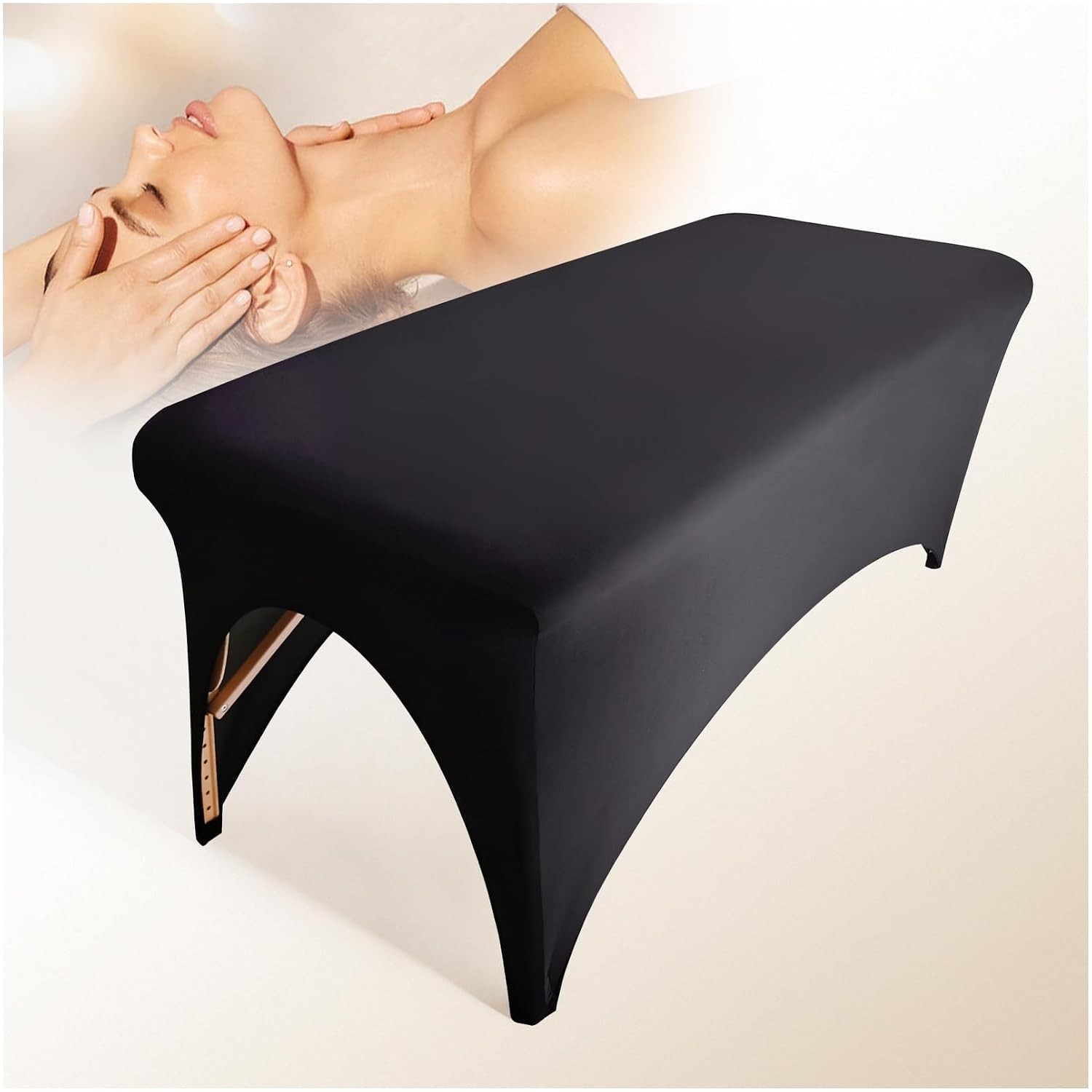 Machine Washable Spa Bed Cover - Soft Protective Topper for Beauty Tables