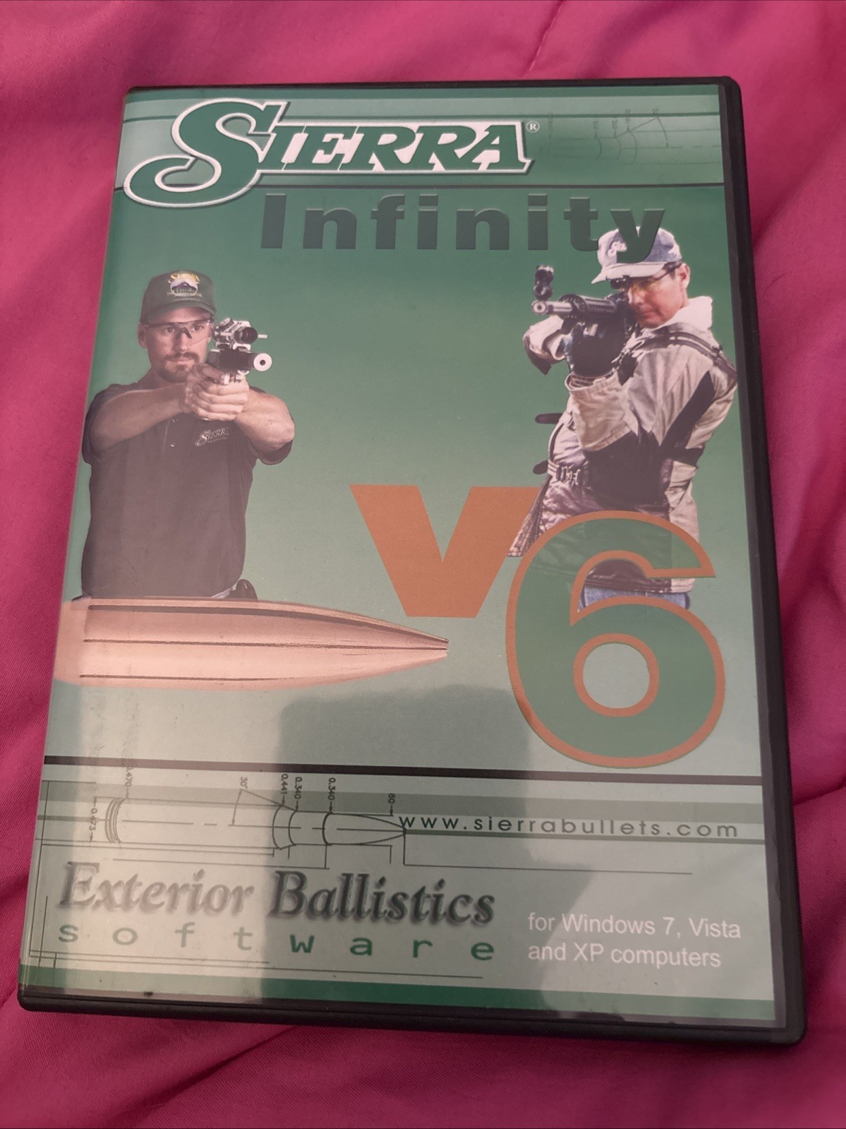 Sierra Infinity V6 Exterior Ballistics Software Windows Vista XP LikeNew