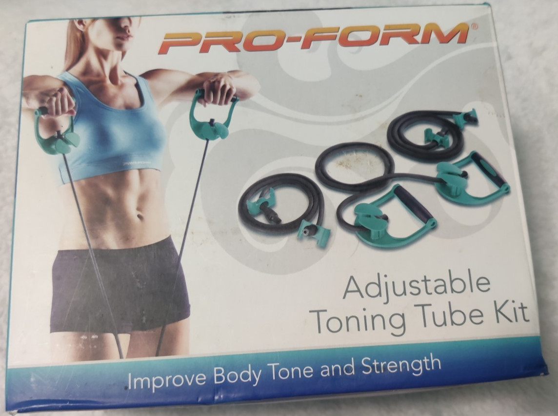 Pro Form Adjustable Toning Tube Kit Resistance Bands. New Open Box.
