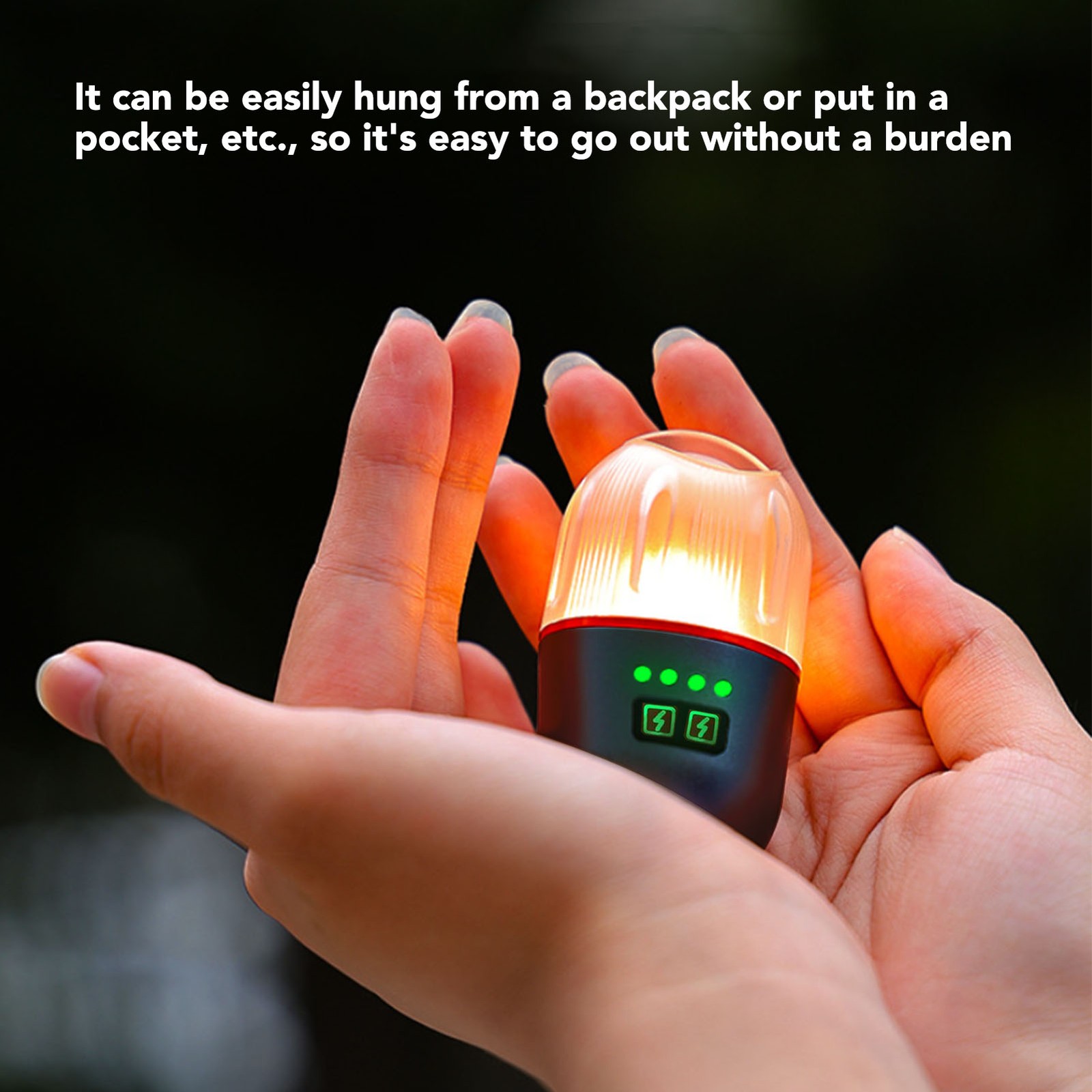 Flashlight Multiple Light Source Pushbutton Control Magnetic Camping Lamp For