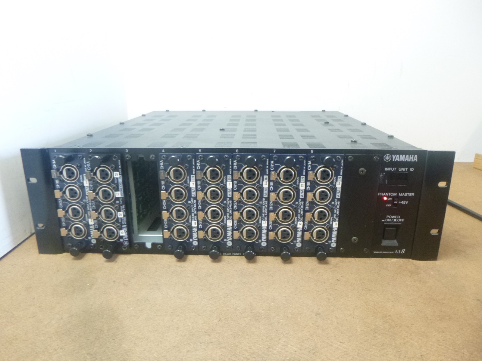 Yamaha AI8 Analog Input Box ForPM1D Untested E3 Code - 6x LMY2-MLAB 1x LMY2-LM
