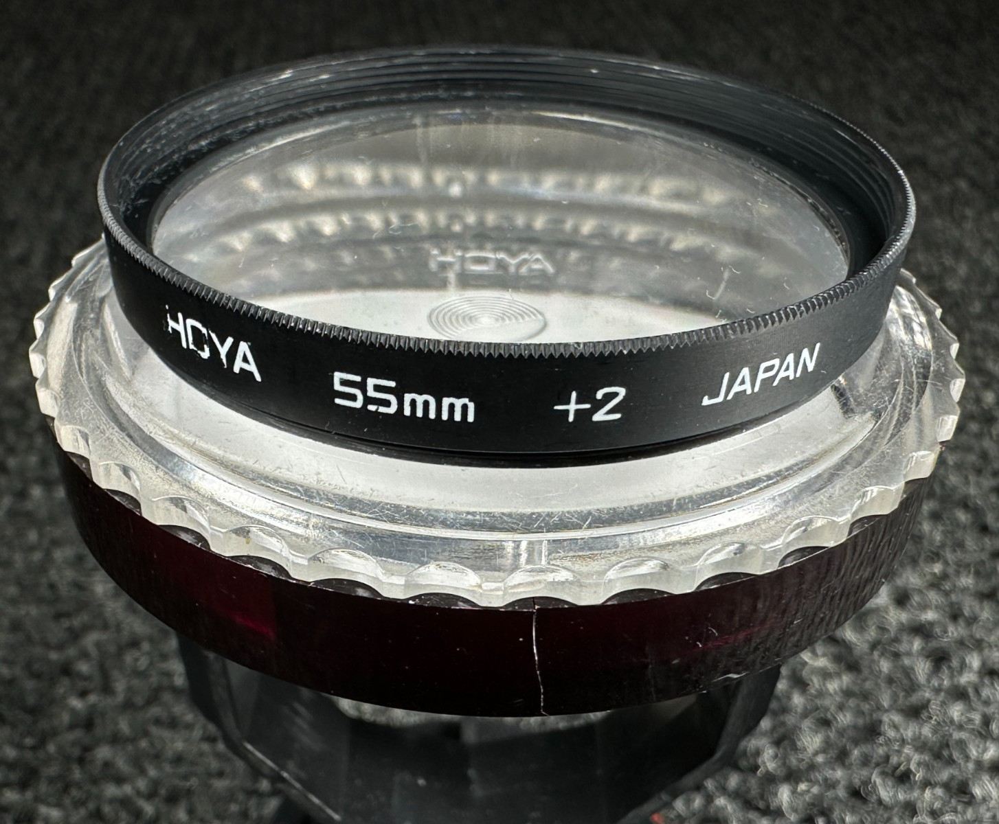 ☆ HOYA 55mm +2 Close-Up Magnifier Screw-On Filter ☆ With Case ☆373