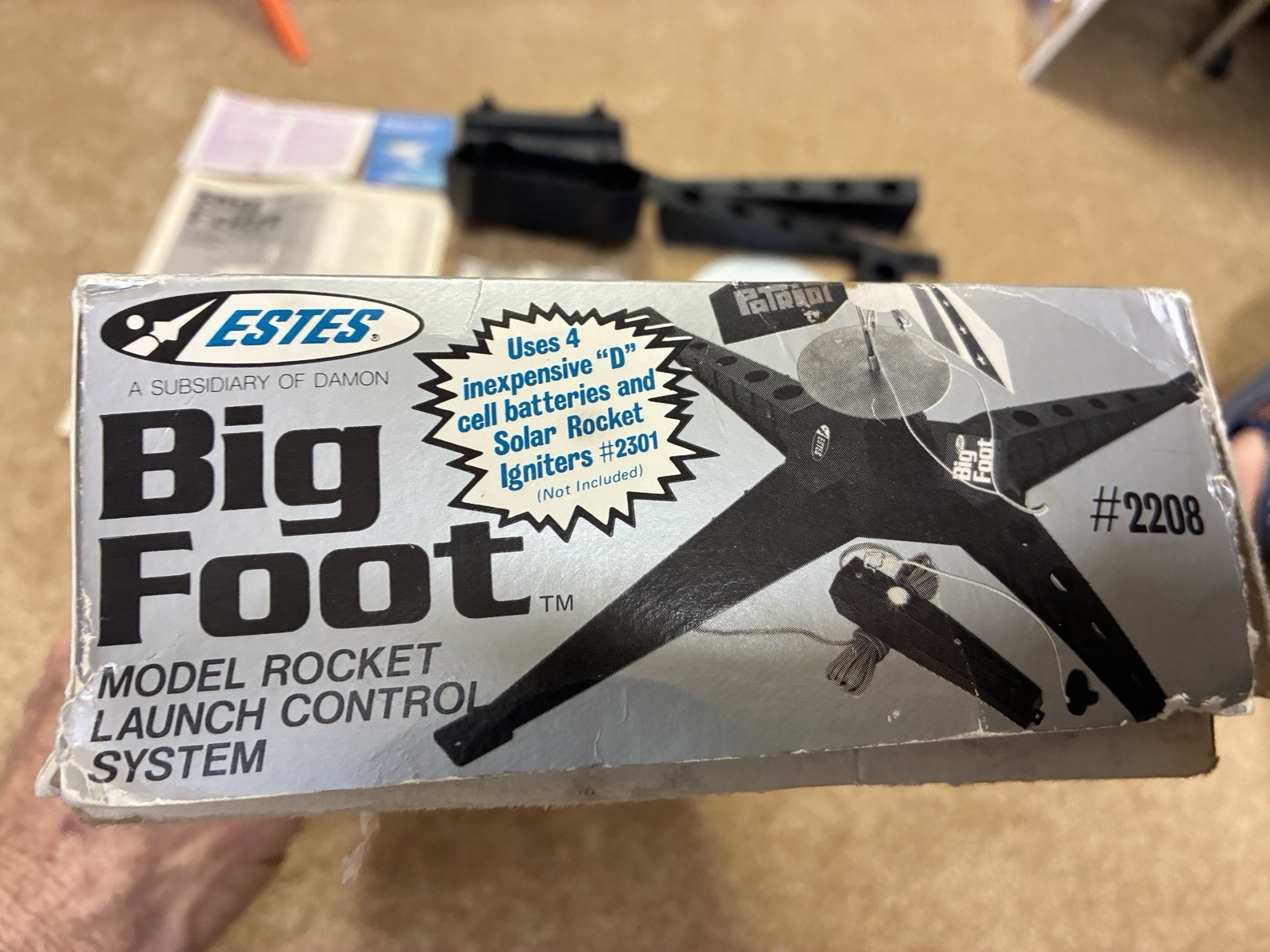 VINTAGE ESTES BIGFOOT MODEL ROCKET LAUNCH CONTROL SYSTEM COMPLETE2208 NEAR MINT