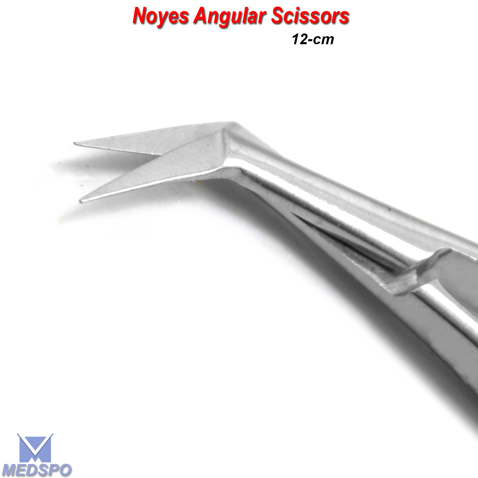Ophthalmic Dissecting Micro Surgical Noyes Angular Spring Action Scissors CE