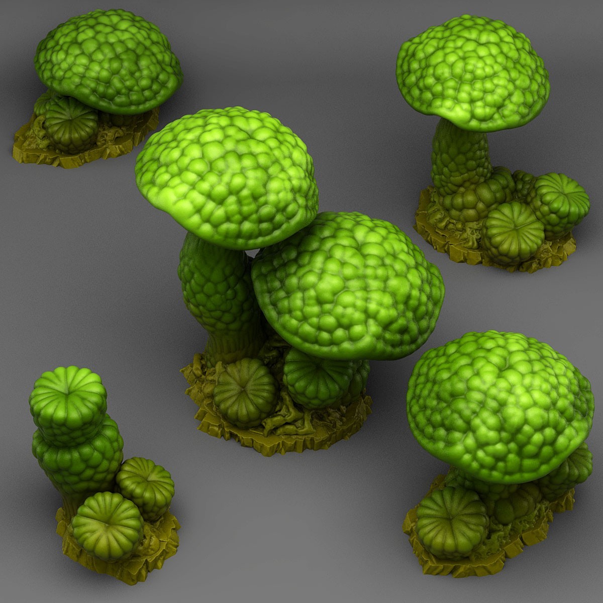 Infectious Mushrooms  Legion Terrain Scenery Tabletop Miniatures 28mm Wargames