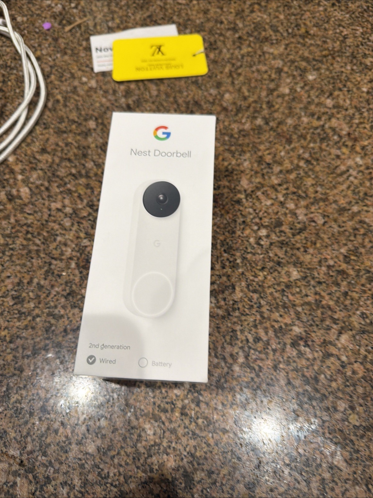 Google Nest - 2nd Generation HD Video Doorbell Camera, White , New, Unopened
