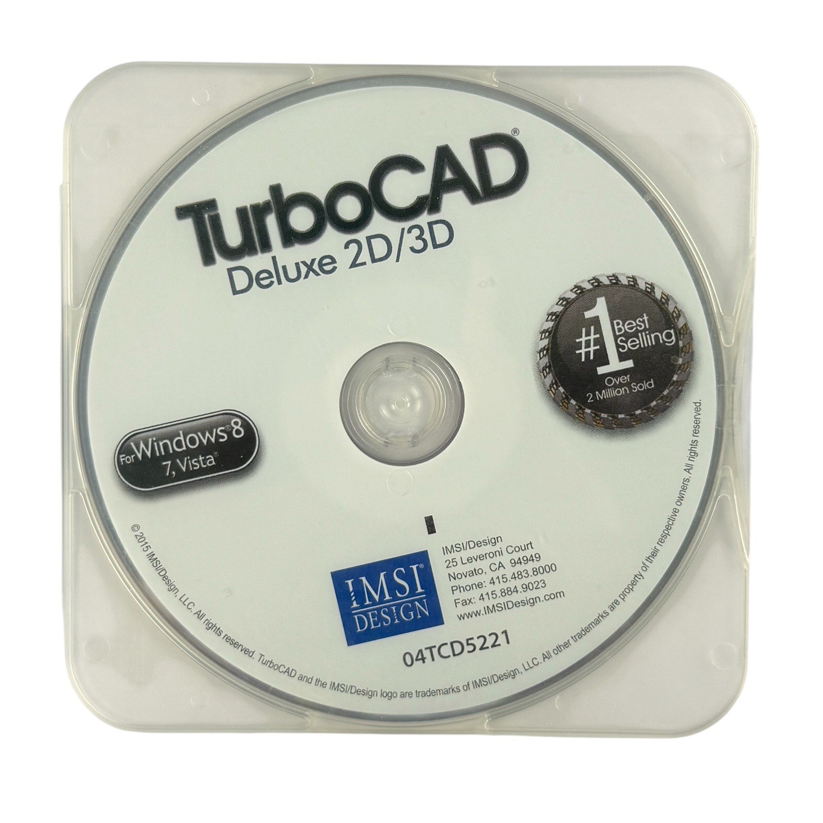 TurboCAD Deluxe 2D/3D CAD Design Software for Windows 7 8 XP Vista - Disc Only