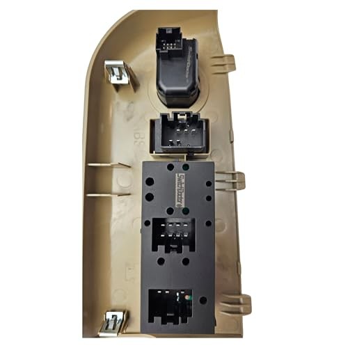 Master Window Switch and Tan Bezel Assembly Tan Without Power Folding Mirrors