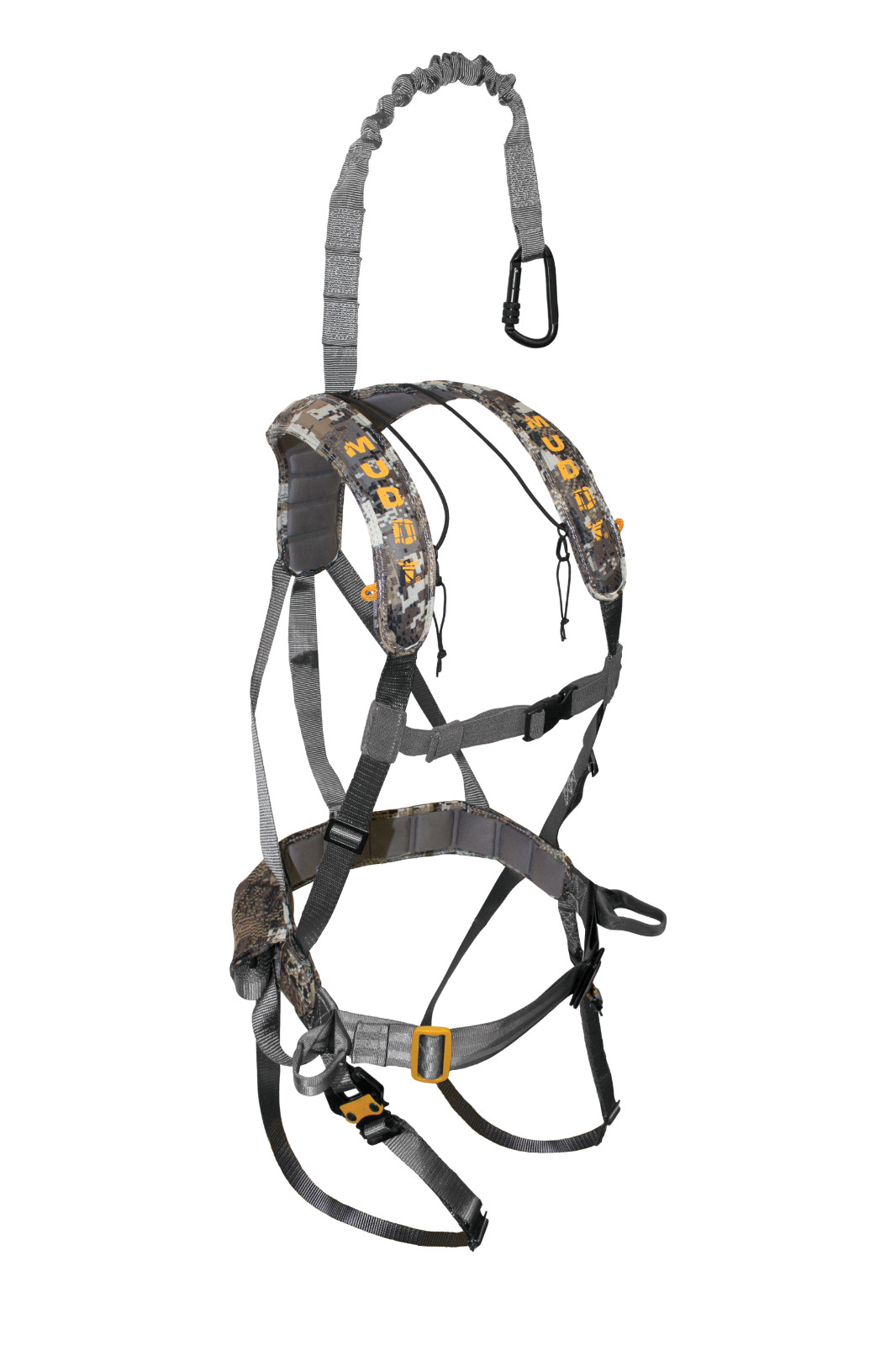 Muddy Ambush Hunting Quick Release Padded Deer Treestand Safety Harness, Camo