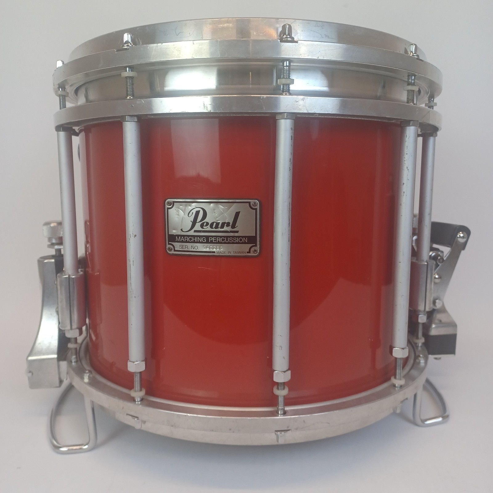 Pearl 11x13" FFX Championship Maple Marching Snare Drum Red Free Floating 10-Lug