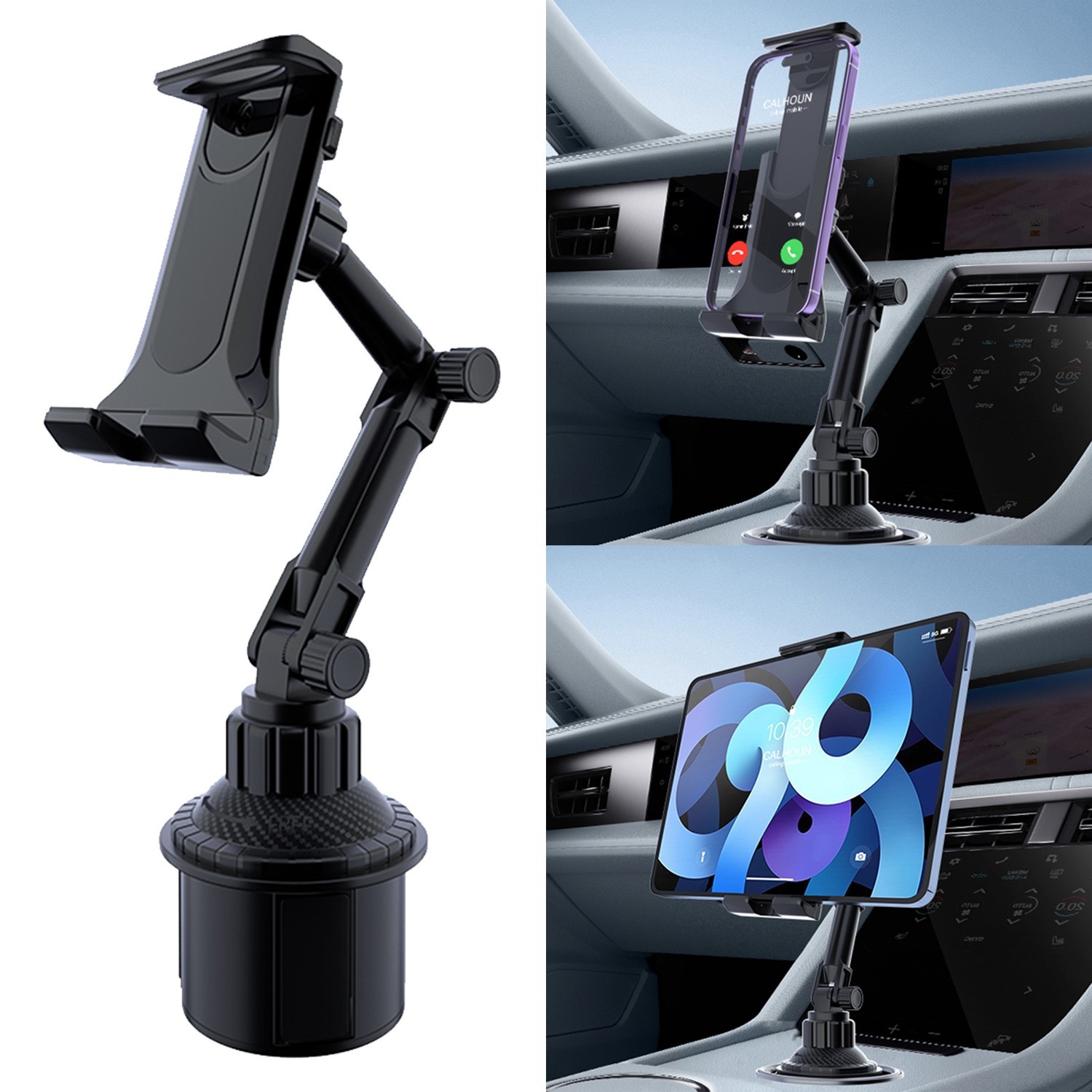 New Universal 360° Rotation Car Mounts Cup Holder Phone Holder iPad Tablet Stand