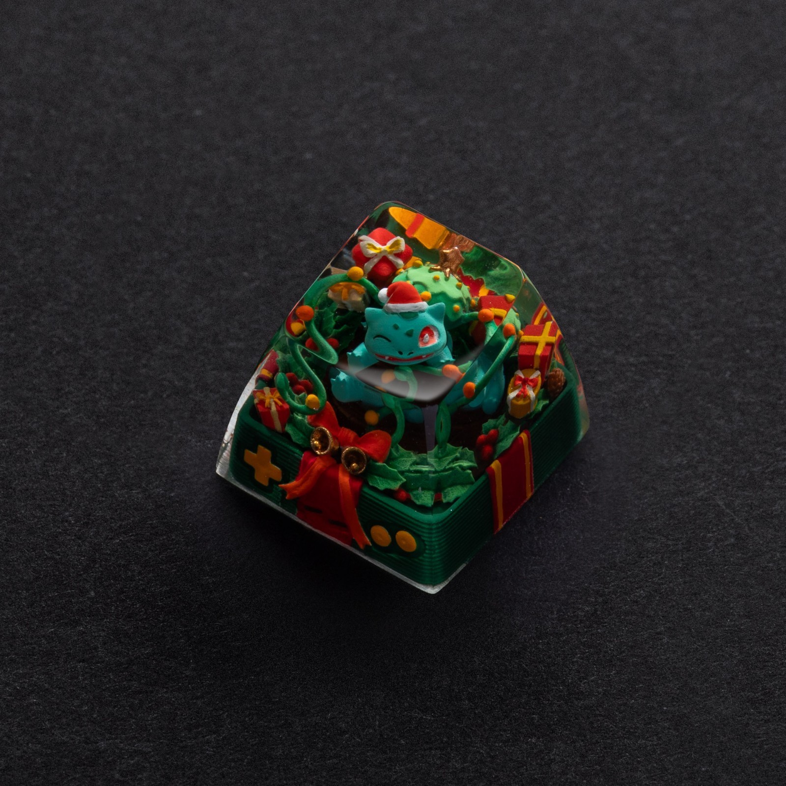 S-craft Pokemon Keycap xmas Bulbasaur Christmas edition | Cherry MX Switches