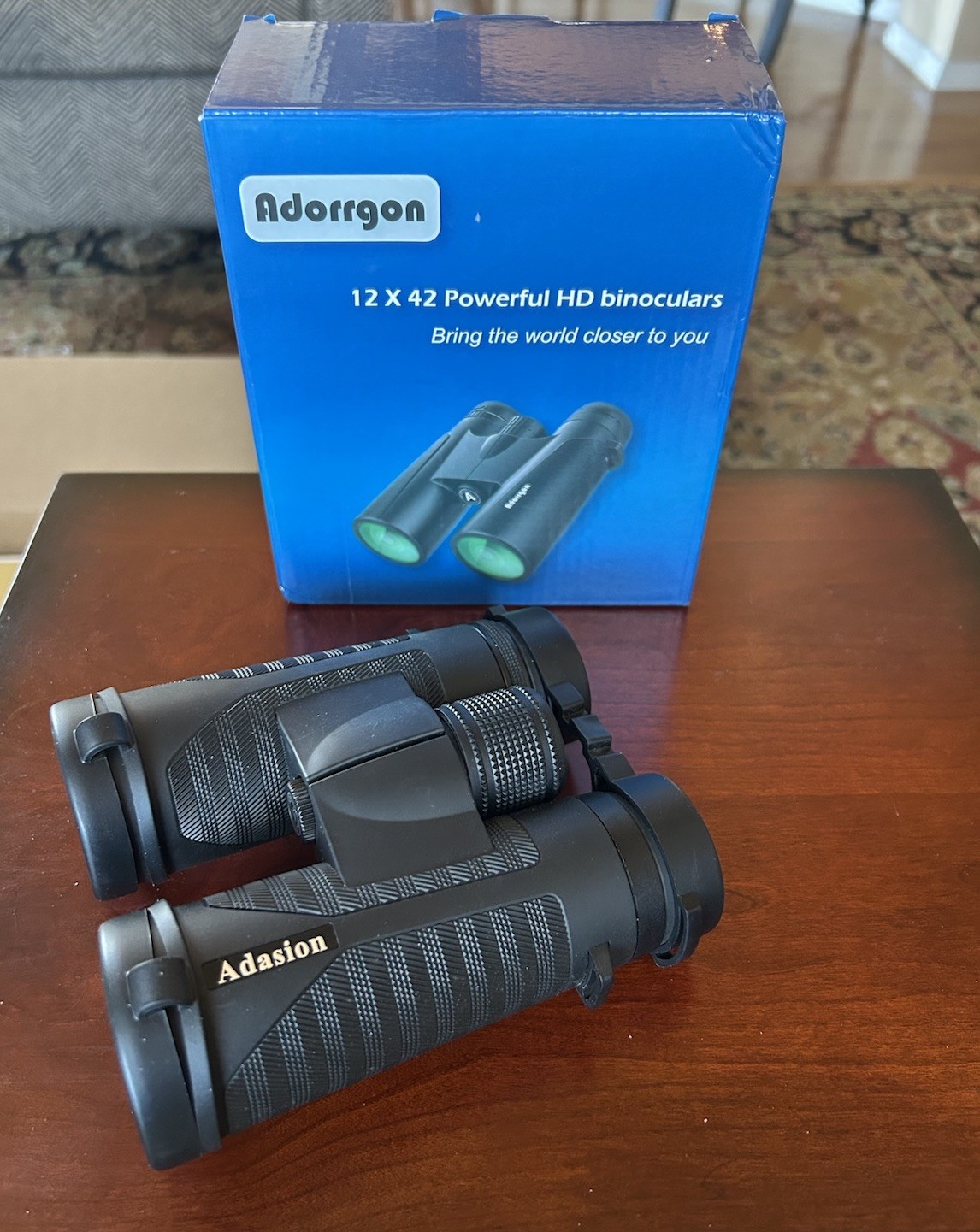 Adorrgon Powerful Binoculars, Magnification 12X, Objective Diameter: 42mm, Box