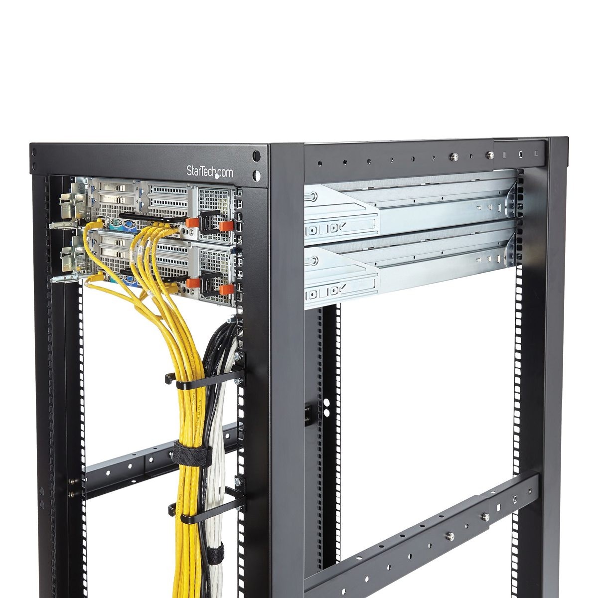 StarTech 1.8x3.9" 1U Vertical Server Rack Cable Management D-Ring Hook