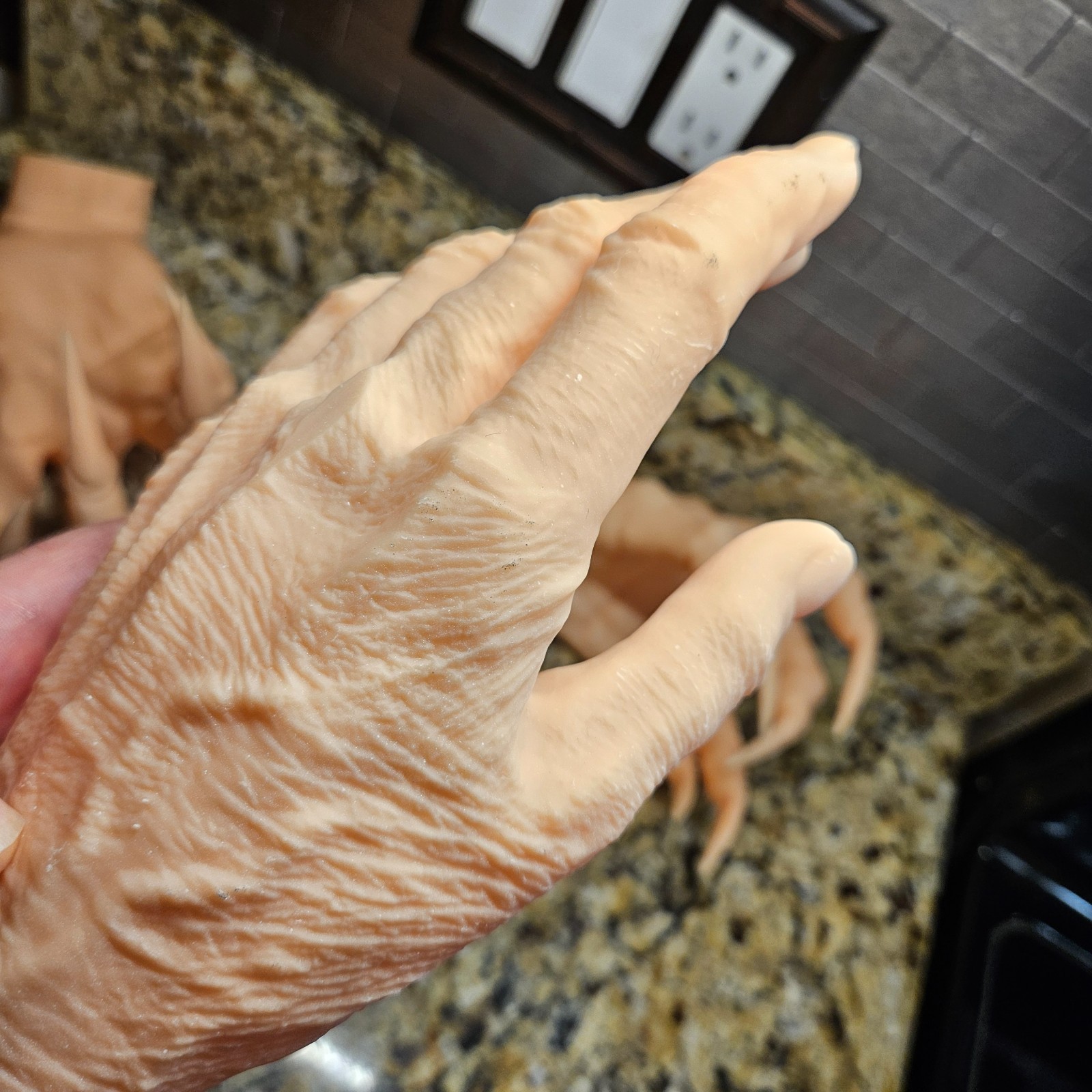 Monster resin hands lifesized ONE PAIR