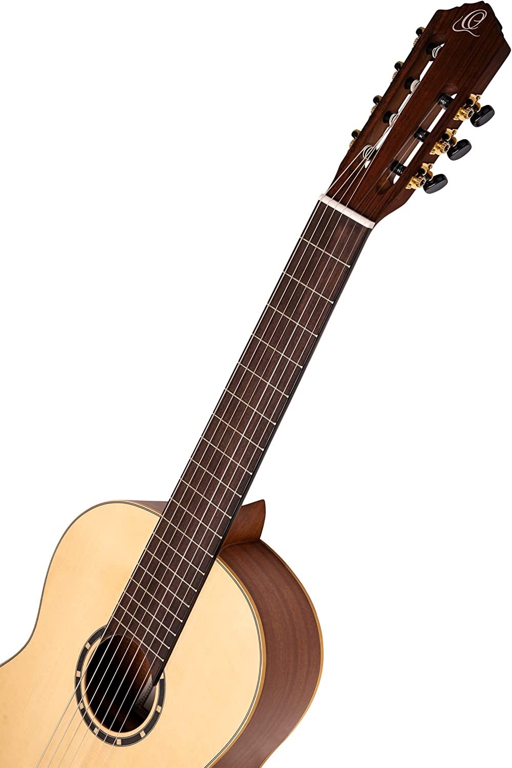 Ortega R133-7 - Pro 7-String Solid Top Nylon Classical Guitar w/ Bag