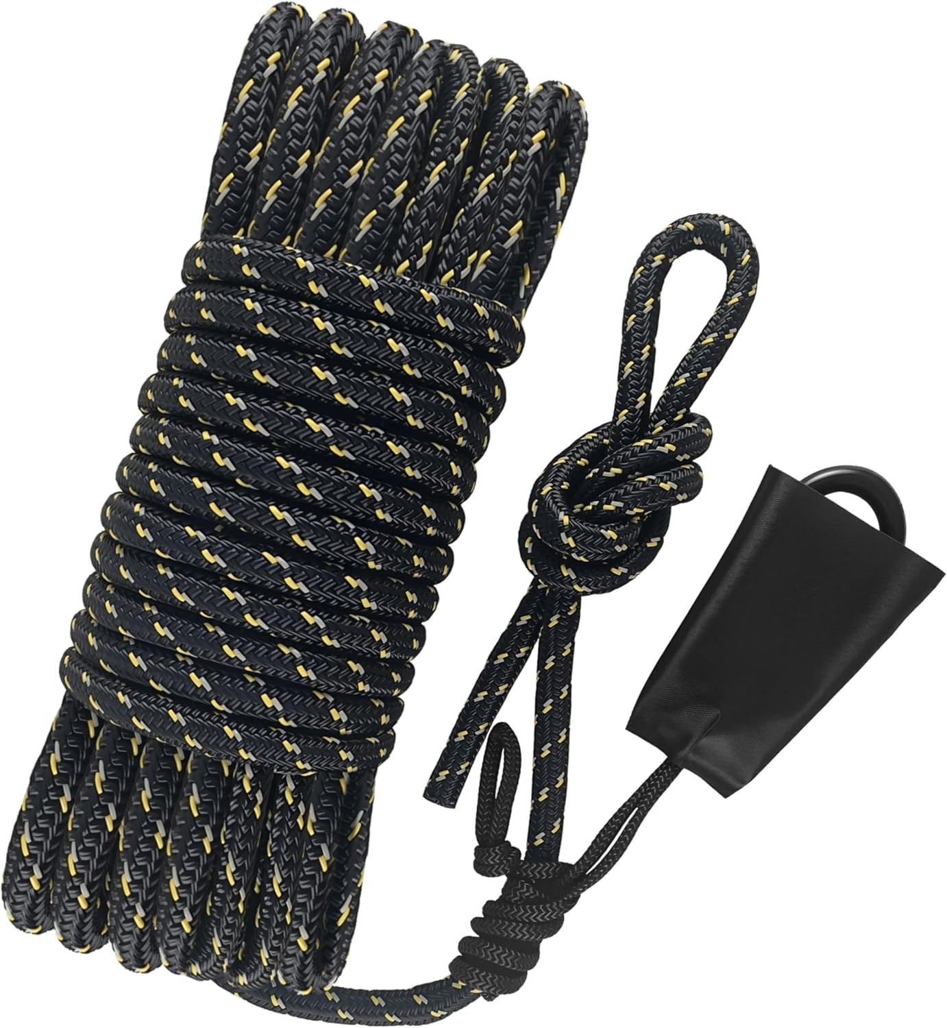Hunting Safety Rope 30 Feet, Treestand Lifeline Rope Reflective Safety Lifeli...