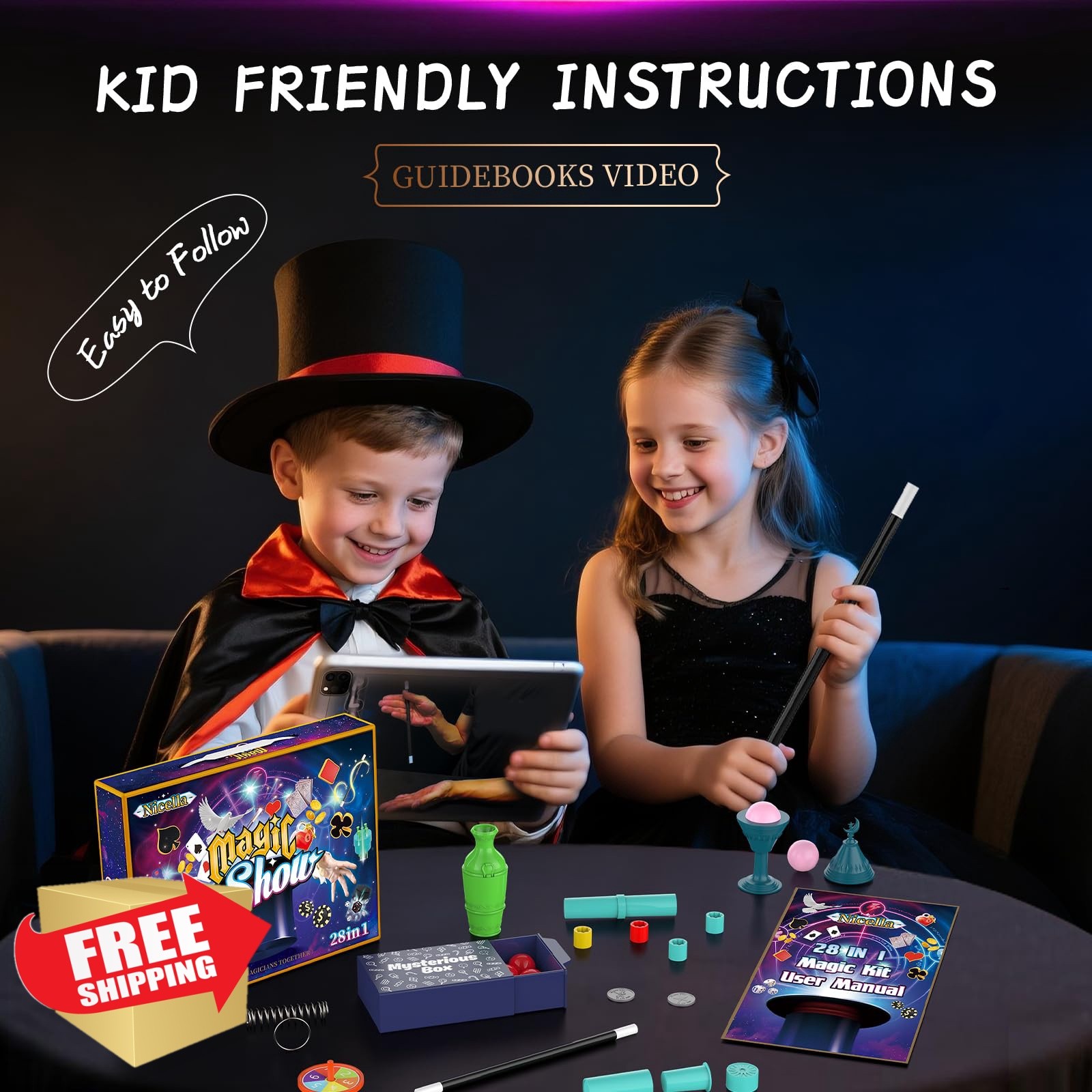 Nicella Magic Kit 208 Tricks 28PCS