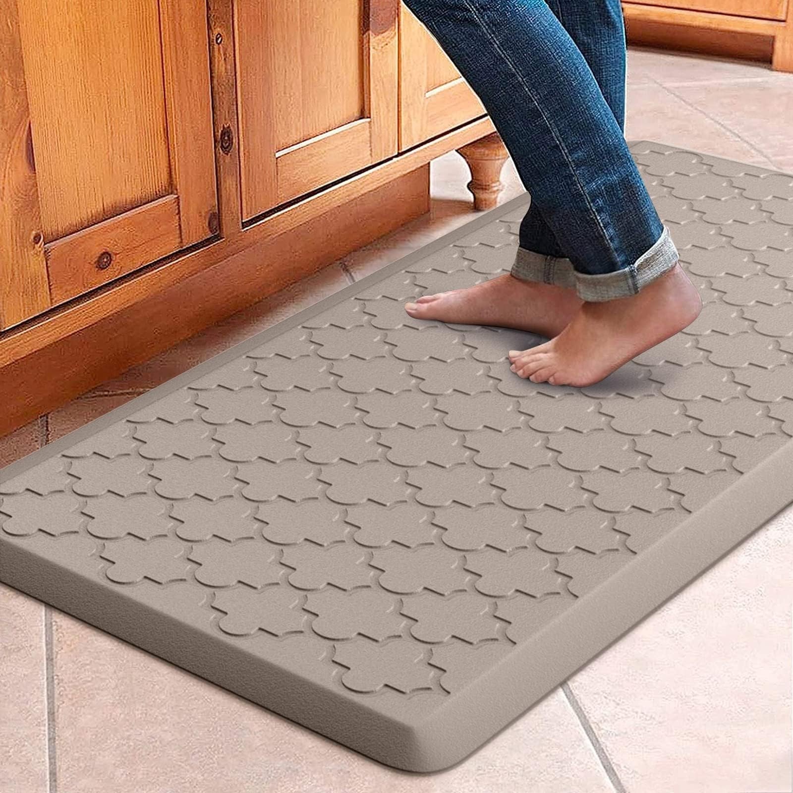WISELIFE Kitchen Mat Cushioned Anti Fatigue Floor Mat,17.3"x39", Thick Non Sl...