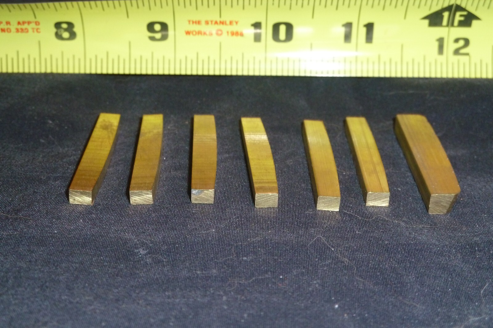 7 Metal Nuts for Guitar - Item HO