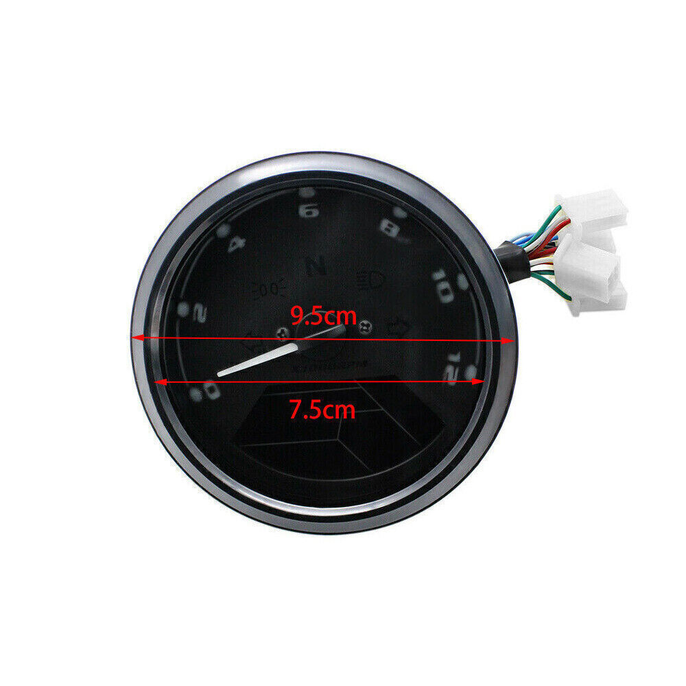 Digital Motorcycle Speedometer Tachometer Gauge Meter Universal Fit For Harley ,