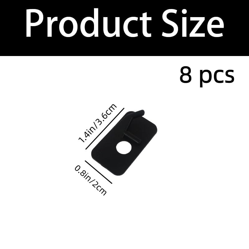 8 Pcs Right Hand Recurve Bow Arrow Rest,Plastic Adhesive Back Accessory for H...