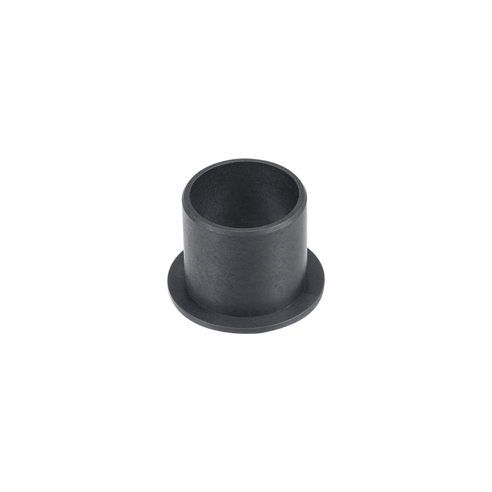 Flanged Sleeve Bearings 20mmx23mmx21mm POM Wrapped Oilless Bushings Black