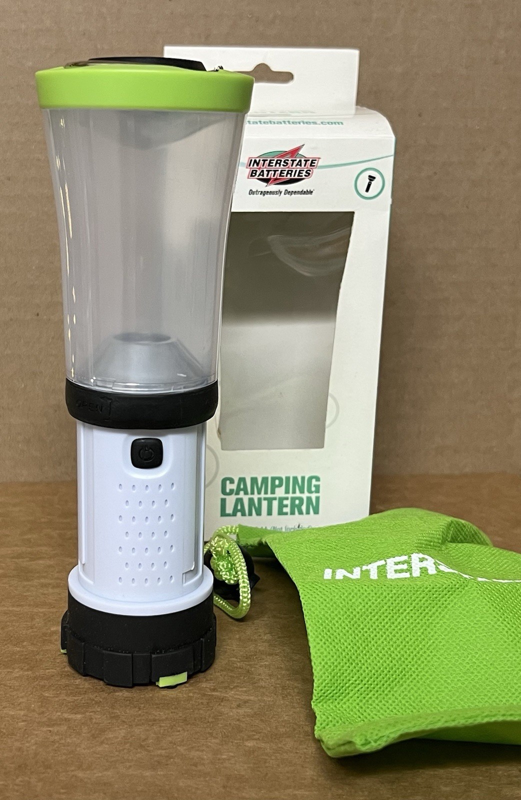 Interstate Batteries LIG8056 Led Mini Camping Lantern Flashlight New old Stock
