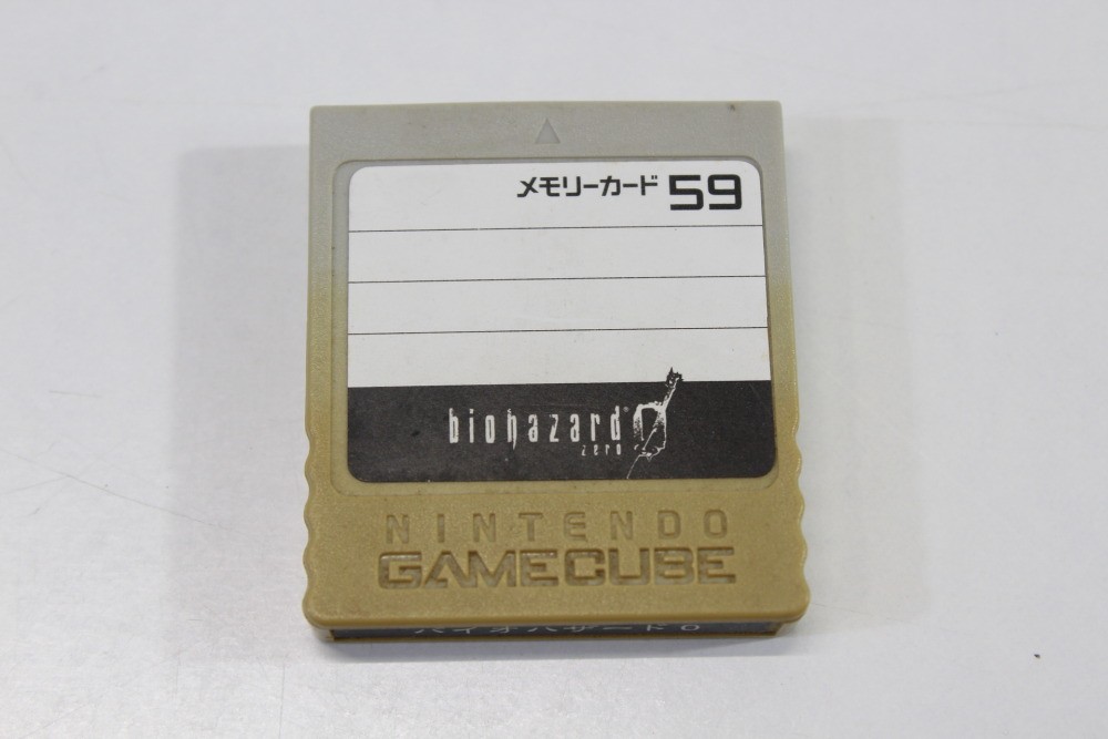 Official Nintendo GameCube Biohazard 0 ZERO Memory Card OEM 59 Block JP Japan