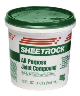 USG Sheetrock Joint Compound, All Purpose, White, 1.75 pt. One Size, No Color