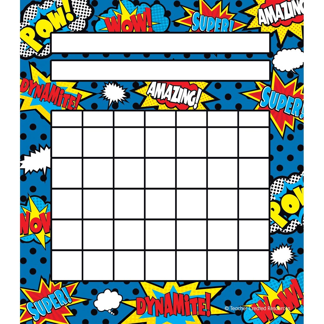 Superhero Student Incentive Charts by Teacher Created Resources