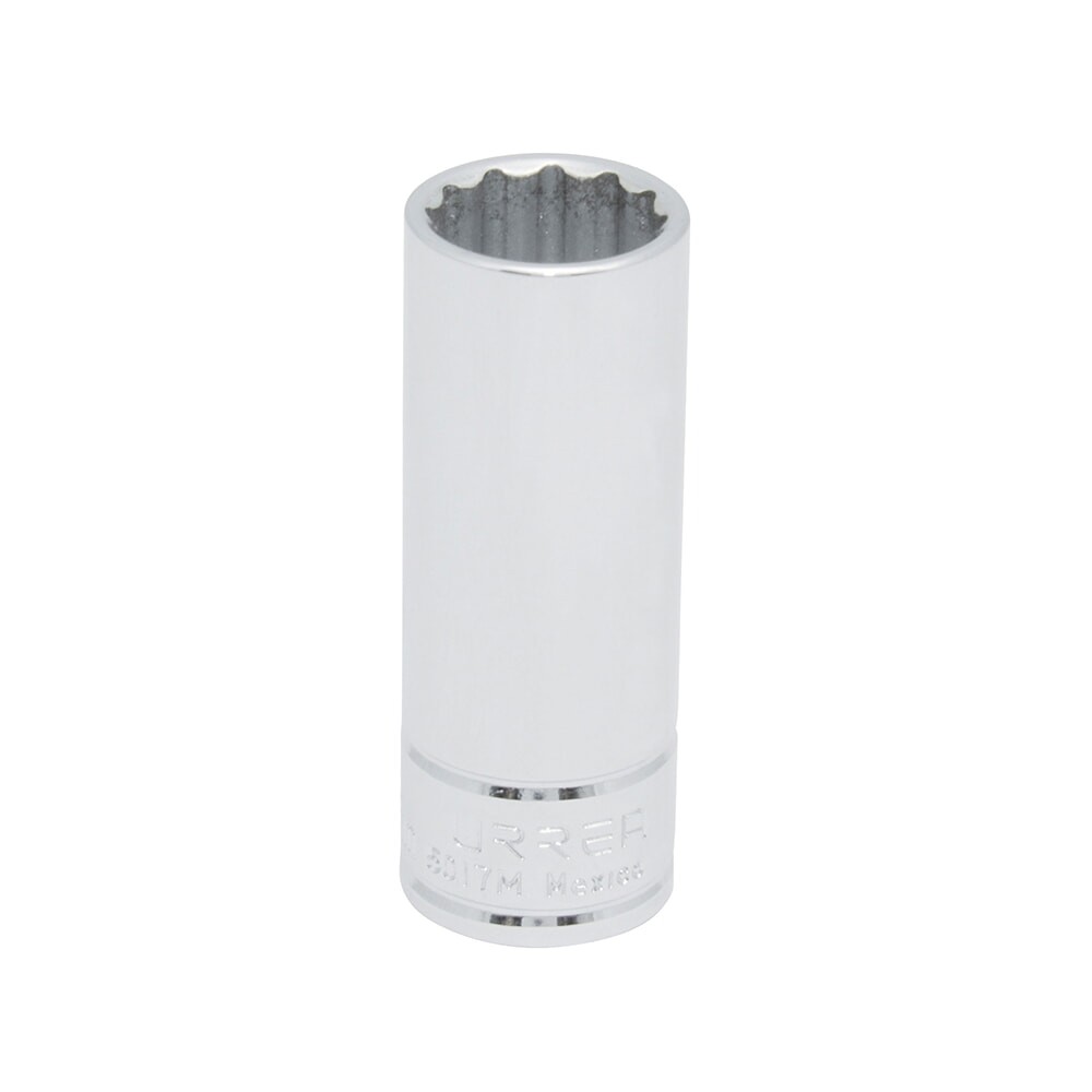 URREA 5017M 3/8" Drive Chrome Deep Socket 12 Point 17 mm