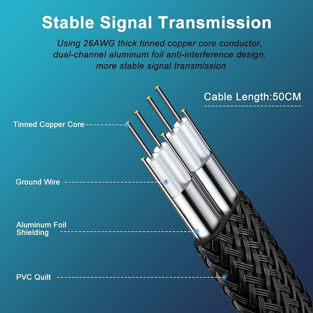 SATA III Cable, 6Gbps 90 Degree Right Angle HDD SDD Data Cable, SATA 3.0 Nylo...