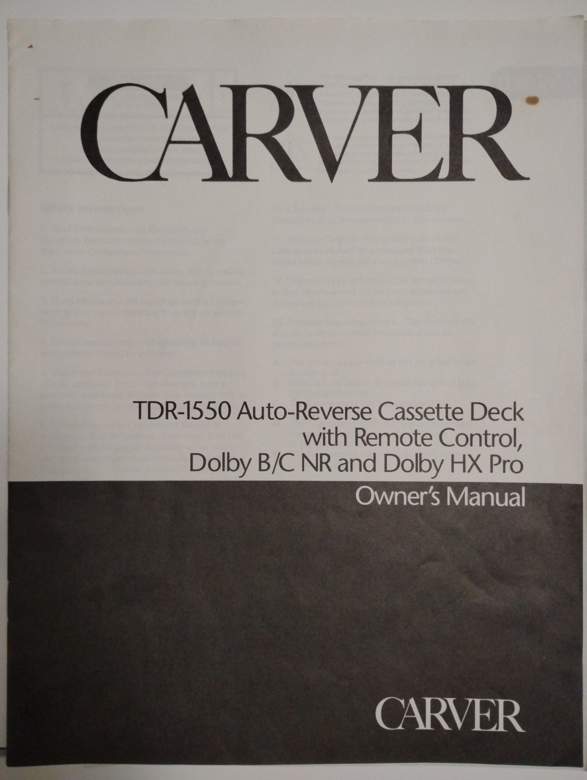 Carver Full Rack System