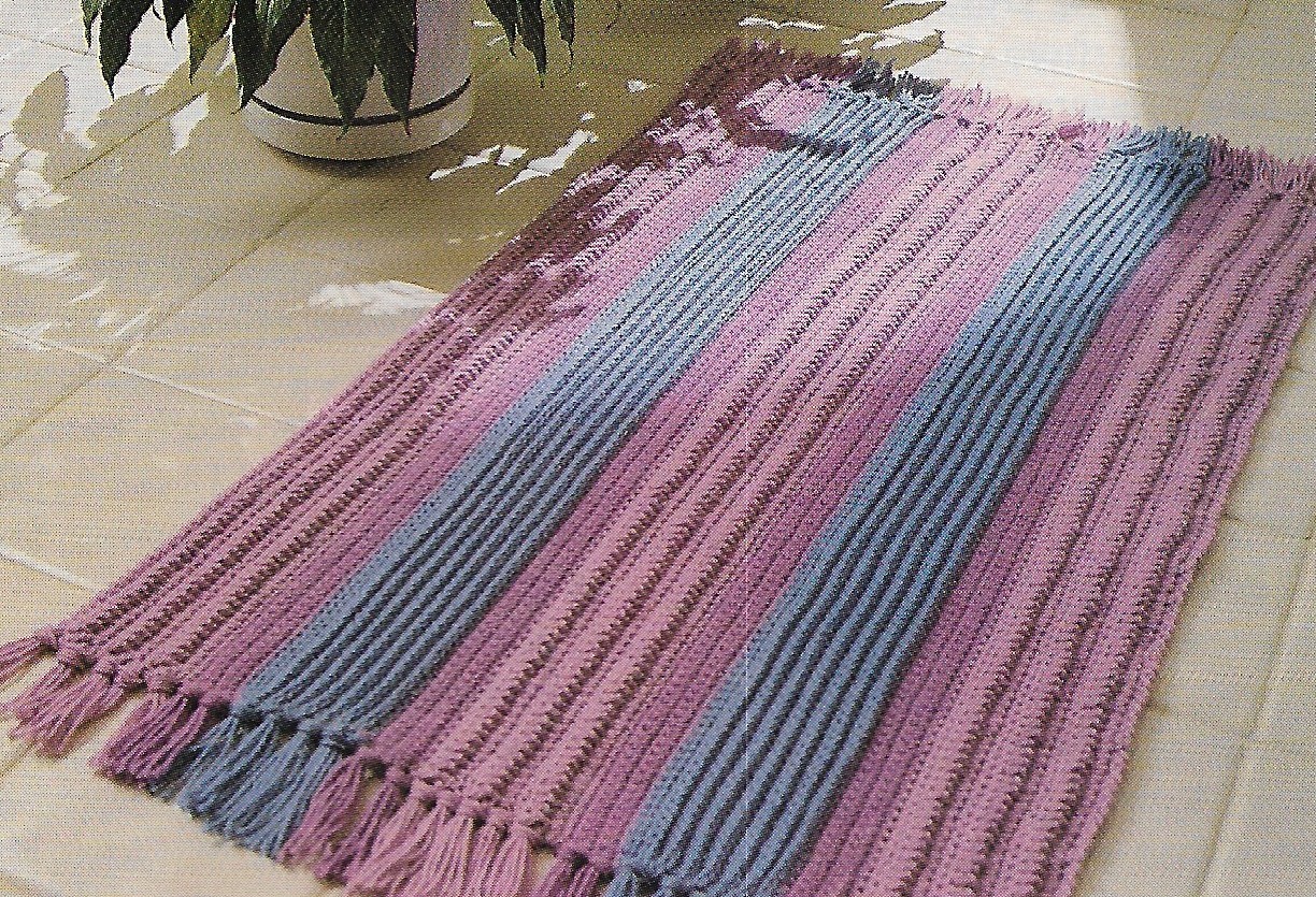 Striped Rug crochet pattern instructions