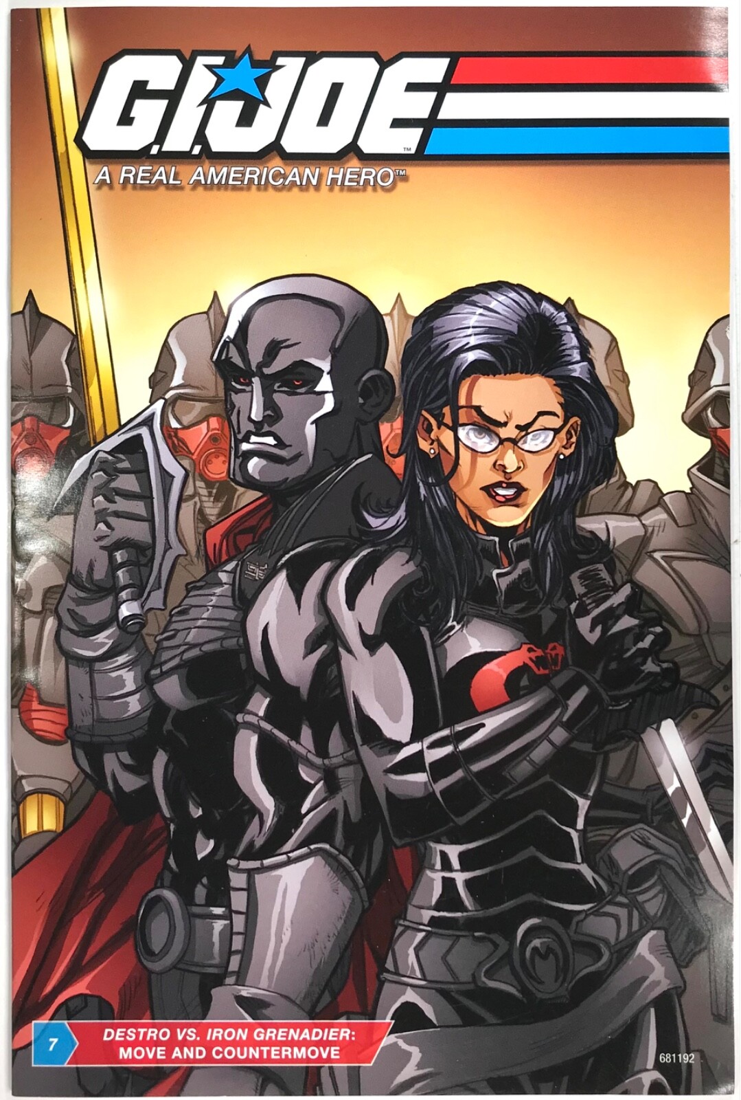 GI JOE DESTRO VS IRON GRENADIER MOVE & COUNTERMOVE Comic 7 — 2008 Hasbro VG+