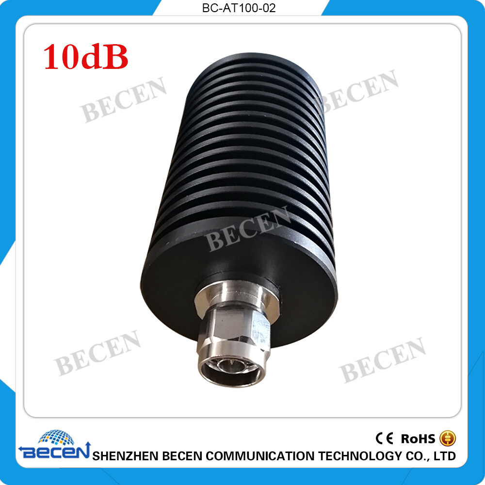 N-JK 100W N 10dB Attenuator Plug male to Jack female 100 Watt DC-3Ghz Attenuator